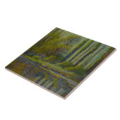 Poplar Trees in Spring (Utah Landscape) (Amerikaan Tegeltje (Zijkant)