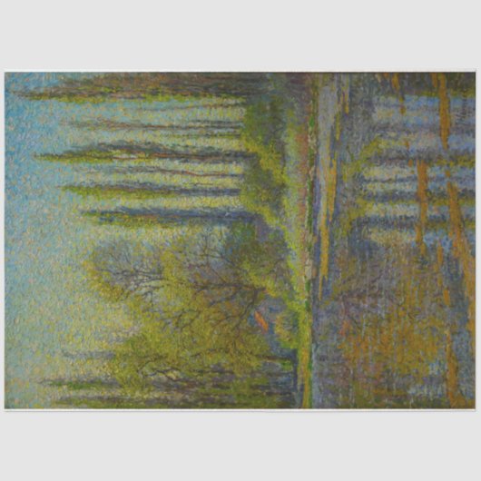 Poplar Trees in Spring (Utah Landscape) (Amerikaan Tissuepapier (Voorkant)