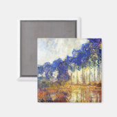 Poplars aan de oevers van de Epte Monet Magneet (Voorkant / Achterkant)