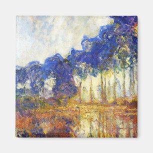 Poplars aan de oevers van de Epte Monet Magneet