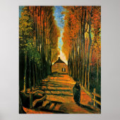 Poplars-avenue op Sunset Poster (Voorkant)