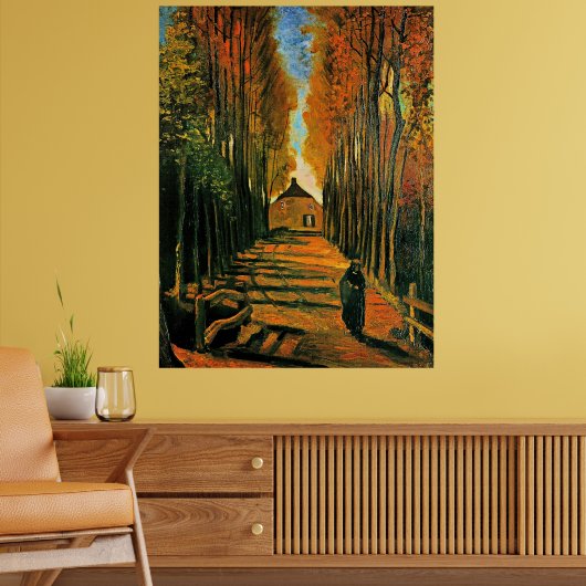 Poplars-avenue op Sunset Poster (Woonkamer 2)