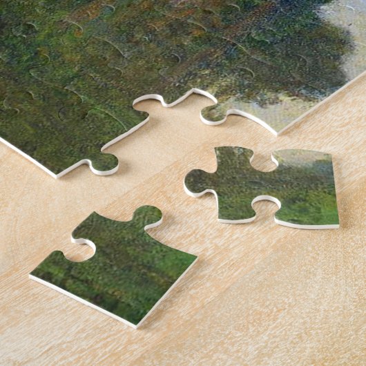 Poplars bij Giverny Monet Fine Art Legpuzzel (Zijkant)