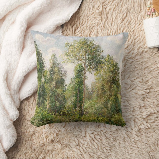 Poplars, Éragny Camille Pissarro Kussen (Deken)