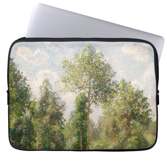 Poplars, Éragny Camille Pissarro Laptop Sleeve (Voorkant)