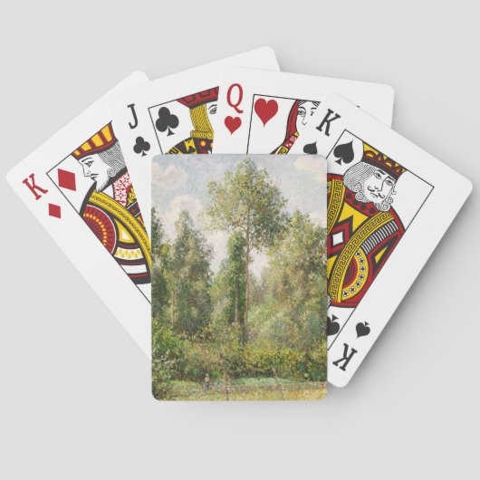 Poplars, Éragny Camille Pissarro Pokerkaarten (Achterkant)