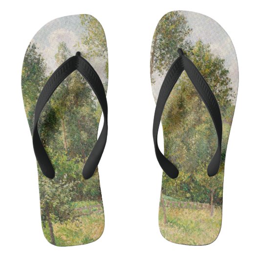 Poplars, Éragny Camille Pissarro Teenslippers (Voetbed)