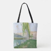Poplars Groeit nabij een waterloop Tote Bag (Achterkant)