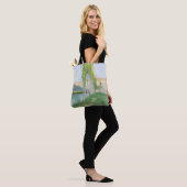 Poplars Groeit nabij een waterloop Tote Bag (Op model)