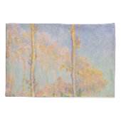 Poplars, impressionist landscape, Claude Monet Kussensloop (Achterkant)