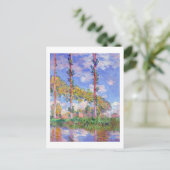 Poplars in de zon, Monet Briefkaart (Staand voorkant)