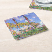 Poplars in de zon, Monet Kartonnen Onderzetters (Schuin)