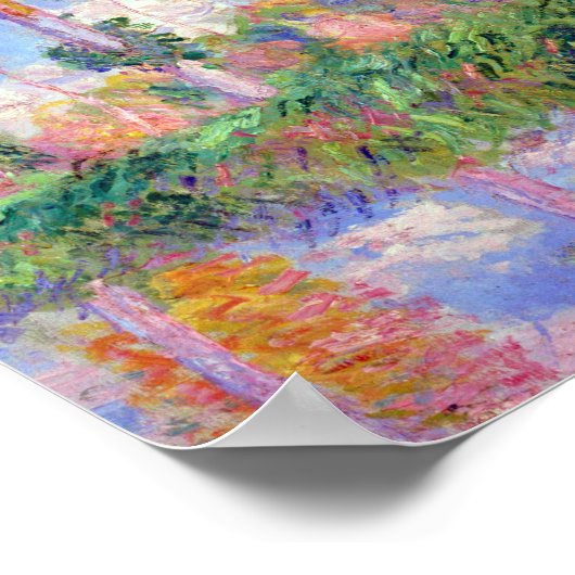 Poplars in de zon, Monet Poster (Hoek)