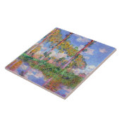Poplars in de zon, Monet Tegeltje (Zijkant)