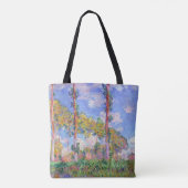 Poplars in de zon, Monet Tote Bag (Achterkant)