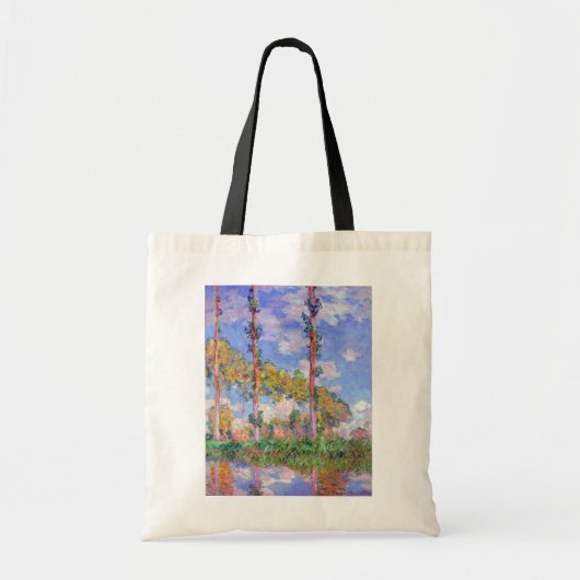 Poplars in de zon, Monet Tote Bag (Voorkant)