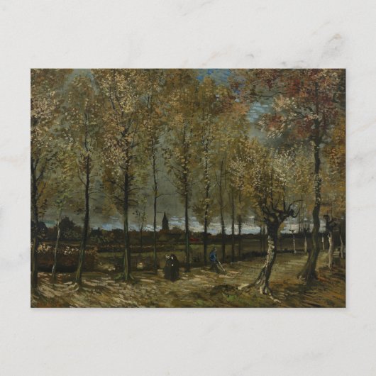 Poplars Near Nuenen van Vincent Van Gogh Briefkaart (Voorkant)