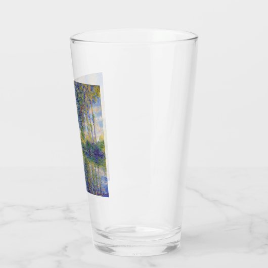 Poplars op de Epte (door Claude Monet) Glas (Links)