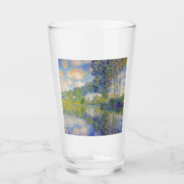 Poplars op de Epte (door Claude Monet) Glas