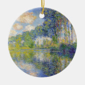 Poplars op de Epte (door Claude Monet) Keramisch Ornament (Voorkant)