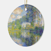Poplars op de Epte (door Claude Monet) Keramisch Ornament (Links)