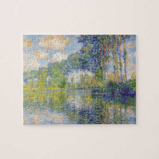 Poplars op de Epte (door Claude Monet) Legpuzzel (Horizontaal)