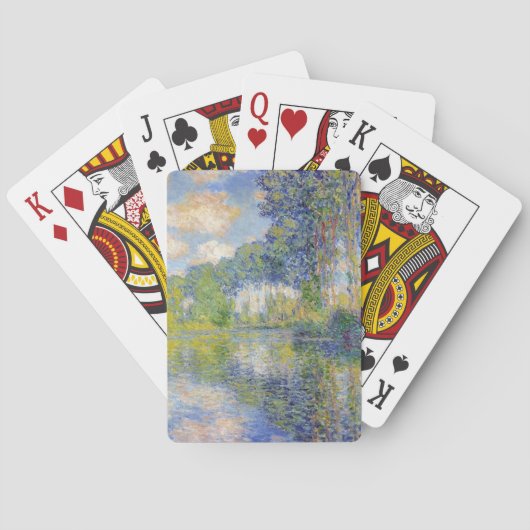 Poplars op de Epte (door Claude Monet) Pokerkaarten (Achterkant)