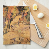 Poplars over de weg door de heuvels door Vincent v Theedoek (Quarter Fold)