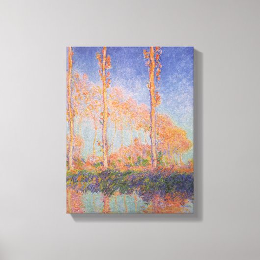 Poplars – Pappeln, Autumn – Claude Monet, 1891 Canvas Afdruk (Voorkant)