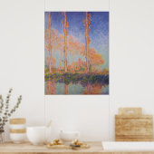 Poplars - Pappeln, Autumn - Claude Monet, 1891 Poster (Keuken)