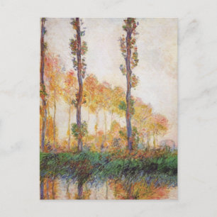 Poplars Series, herfst door Claude Monet Briefkaar Briefkaart