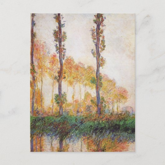 Poplars Series, herfst door Claude Monet Briefkaar Briefkaart (Voorkant)