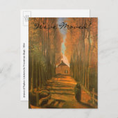 Poplars van Vincent van Gogh, adreswijziging Aankondigingskaart (Voorkant / Achterkant)