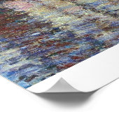 Poplars, zonsondergang door Claude Monet Poster (Hoek)