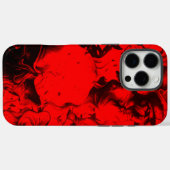 Popmuzikant Portretten | Levendig Karmozijn & Goud Case-Mate iPhone Case (Achterkant (horizontaal))