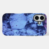 Popmuzikanten | Levendig Blauw & Paarse Abstracte  Case-Mate iPhone Case (Achterkant (horizontaal))