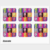 Pop'n'Roll met Mister President! Vierkante Sticker (Vel)