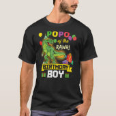 Popo of the Birthday Boy Dinosaur Celebration Grap T-shirt (Voorkant)