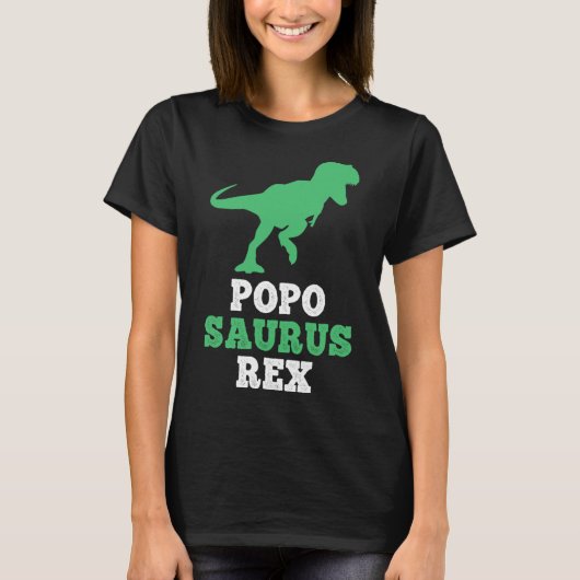 Popo-saurus Rex Dino Dinosaur Grappige Poposaurus  T-shirt (Voorkant)