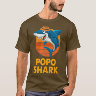 Popo Shark Grappig  Papa Opa Vaders T-shirt