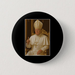 Popo Trump Vaticaanse Kerk Paus Trump Funny Christ Ronde Button 5,7 Cm