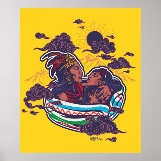 Popocatepetl y Iztaccihuatl-Poster Poster (Voorkant)