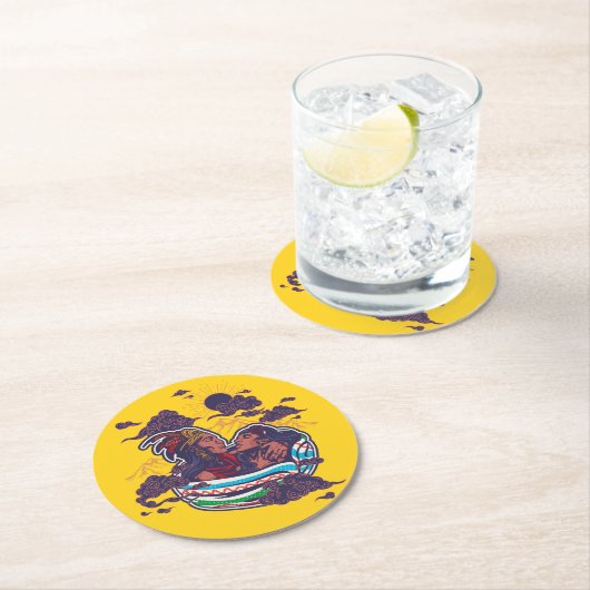 Popocatepetl y Iztaccihuatl Ronde Kartonnen Onderzetter (Insitu)