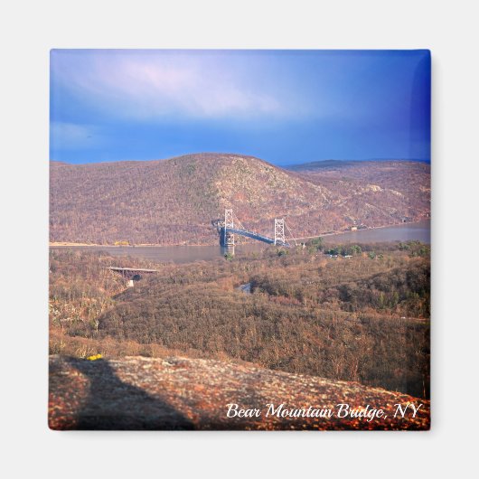Popolopen Trail Uitzicht op Bear Mountain Bridge Magneet (Voorkant)