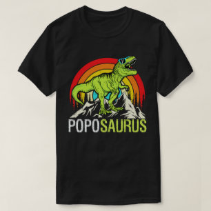 Poposaurus Dinosaur Grandpa Saurus Vaderdag T-shirt