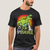 Poposaurus Dinosaur Grandpa Saurus Vaderdag T-shirt (Voorkant)