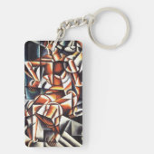 Popova's belangrijkste productieketen sleutelhanger (achterkant)