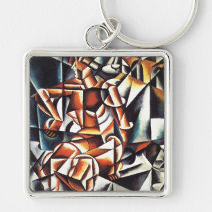 Popova's belangrijkste productieketen sleutelhanger