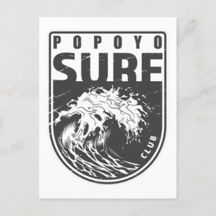Popoyo Surf Club Nicaragua Emblem Briefkaart