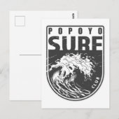 Popoyo Surf Club Nicaragua Emblem Briefkaart (Voorkant / Achterkant)